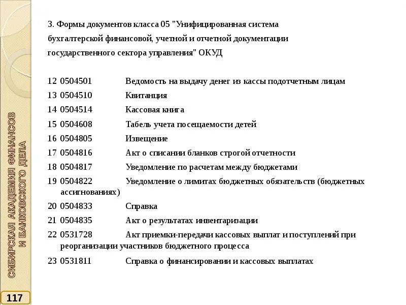 Формы документов. Формы документации. Система учетной и отчетной документации. Унифицированные формы первичных документов. Назовите основные классы документов