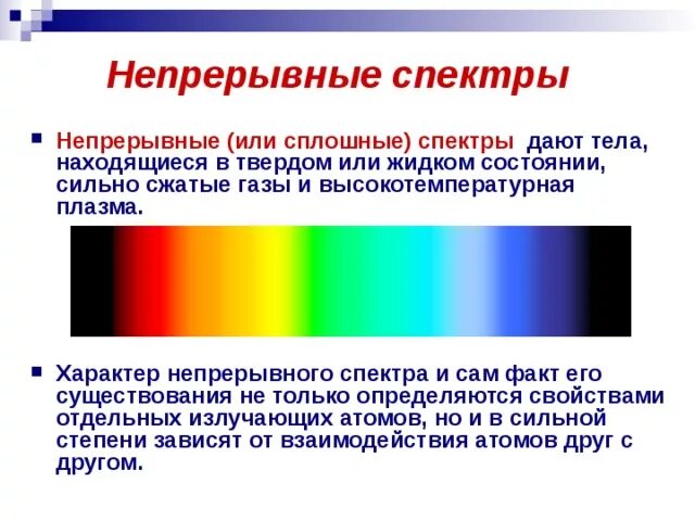 Сплошной спектр. Непрерывный спектр. Непрерывные спектры. Сплошной непрерывный спектр. Как можно получать и наблюдать спектр