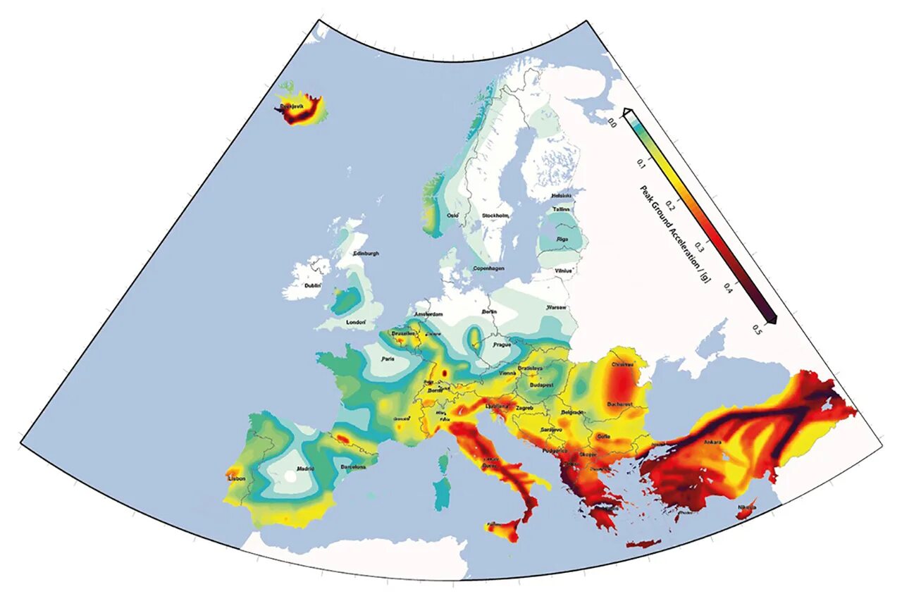 В каких странах вероятны землетрясения. Карта сейсмической активности Европы. Сейсмически опасные зоны Европы на карте. Сейсмическая активность в Европе. Сейсмоопасные зоны Европы.