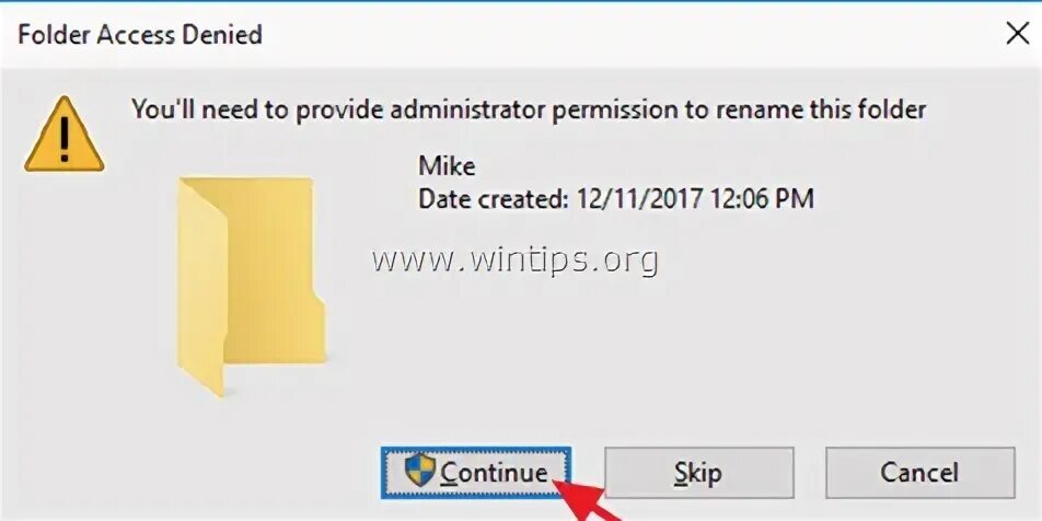 Folder access