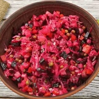 Винегрет рецепт с квашеной капустой без горошка