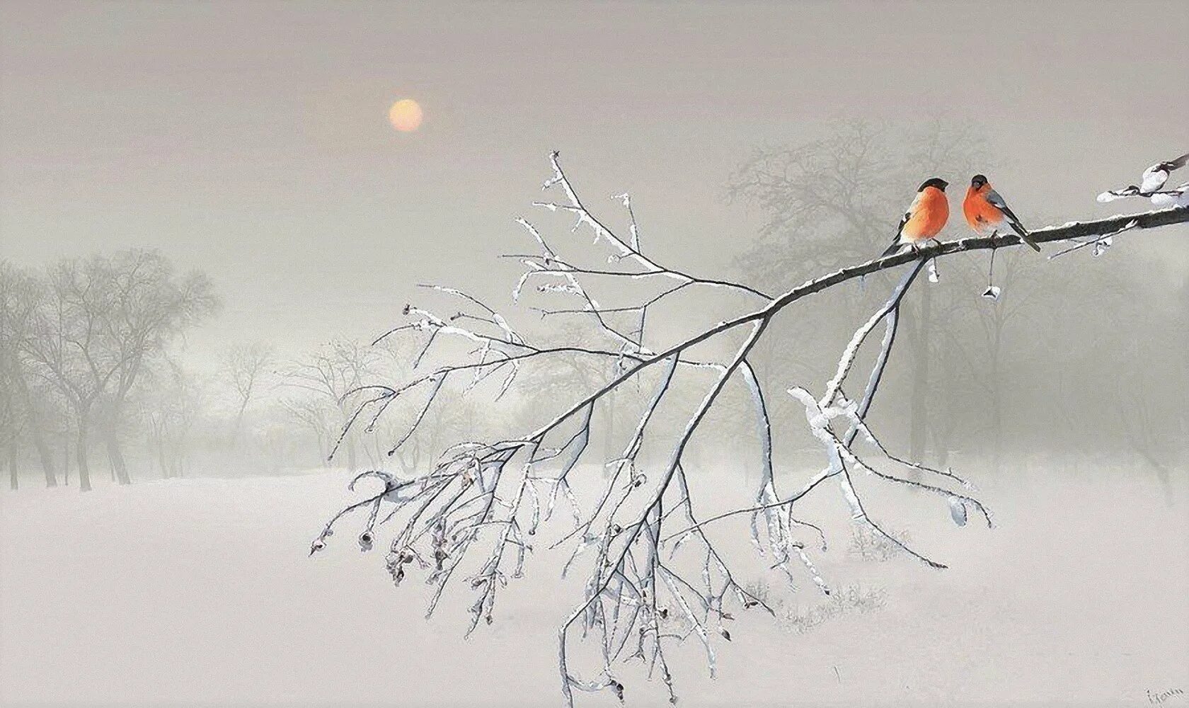 Зима ни. Игорь Зенин Снегири. Фон зимний пейзаж с птицами. Птица на снежной ветке. Зимний пейзаж ветки.