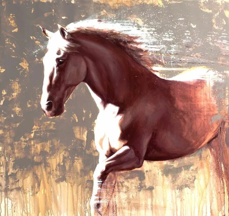 Конь маслом. Конь картина маслом. Лошади хизер тойрер. Horse painting. Лошадь акрилом.