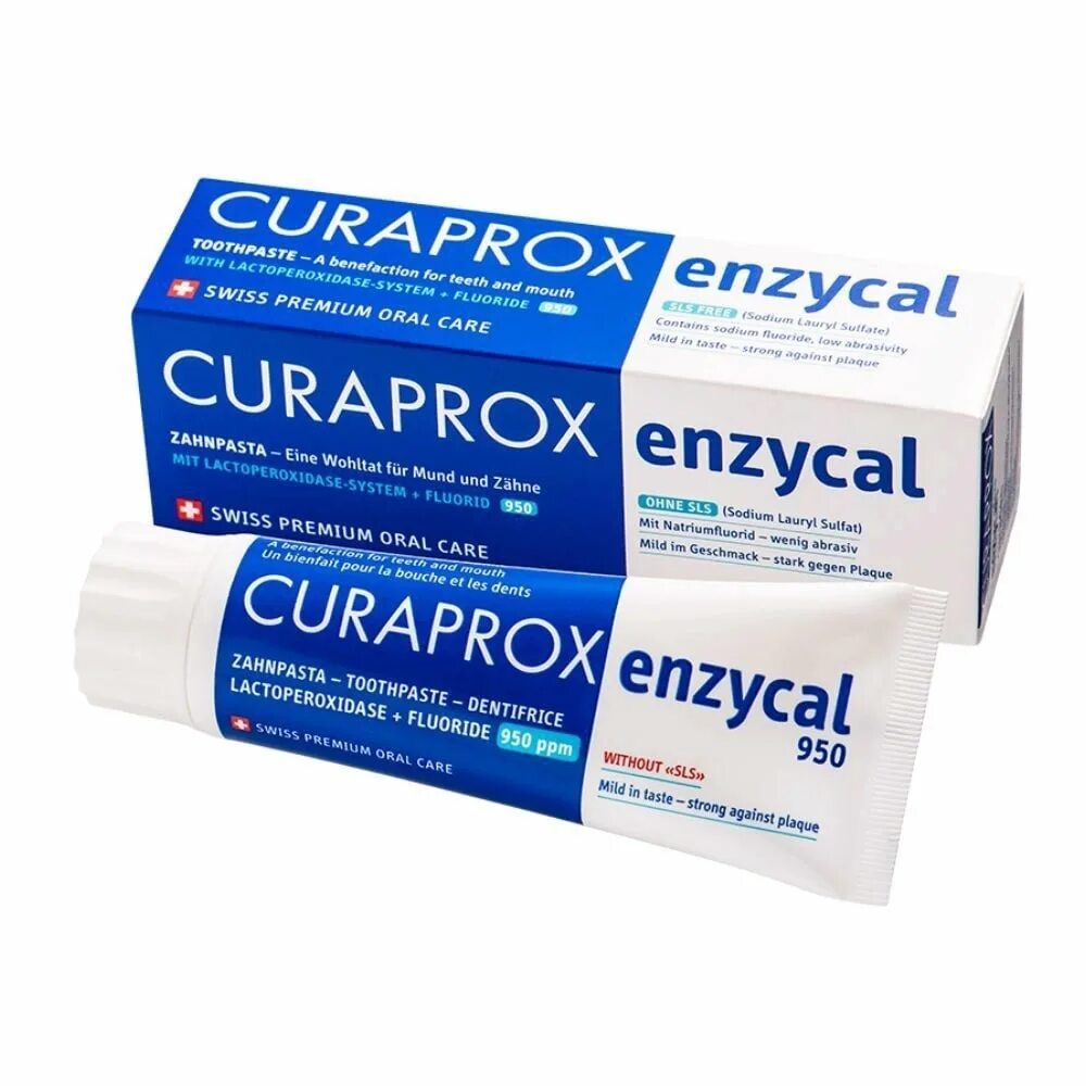 Curaprox паста купить. Зубная паста Curaprox Enzycal 950. Зубная паста Enzycal 950, 75 мл.. Паста Энзикал 950 зубная. Зубная паста Enzycal 950, 75 мл. (С 6 лет).