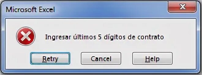 Alert error