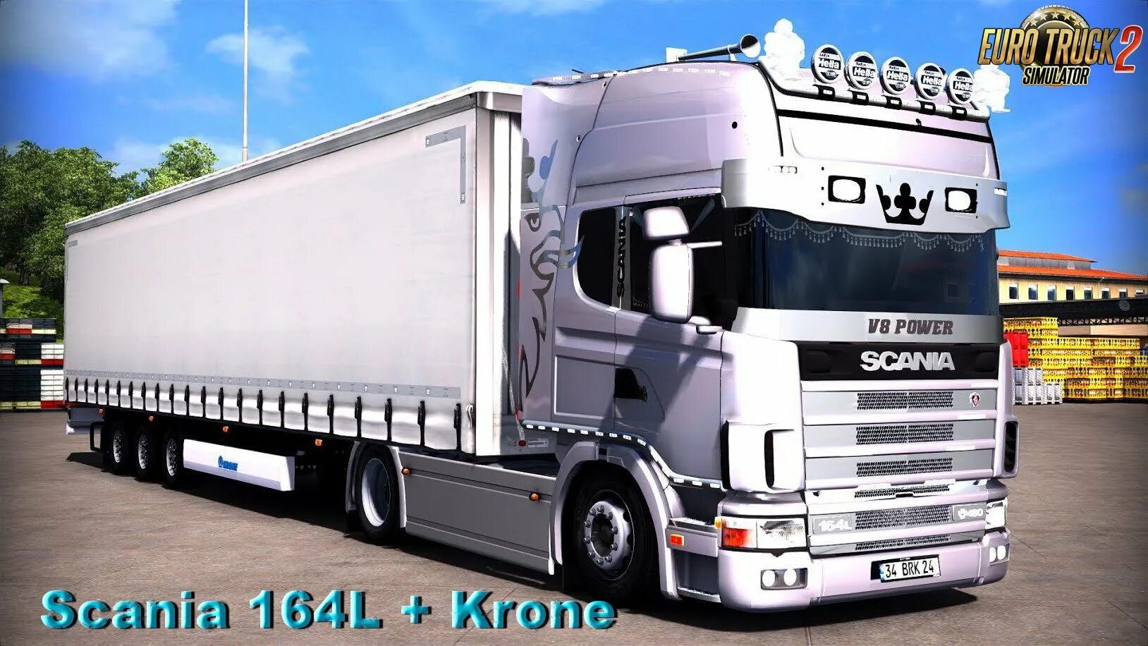 Scania Euro Truck 2 + Krone. 3922ит грузовик Scania 164l TOPCLASS Italeri. Scania 164l скин. Скания 164 тягач.