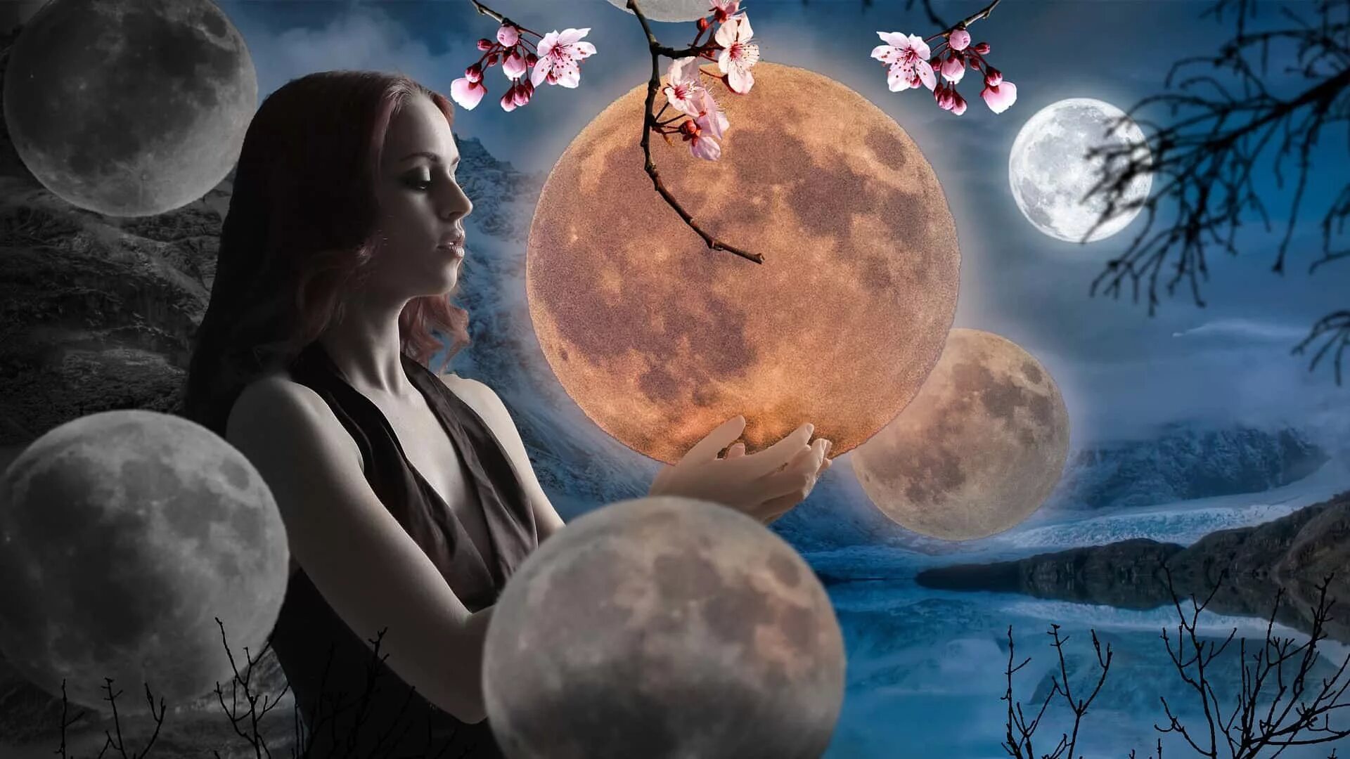 11 апреля какой лунный день. Новолуние 17 сентября магия. Девушка-Луна. Полнолуние. Луна новолуние.