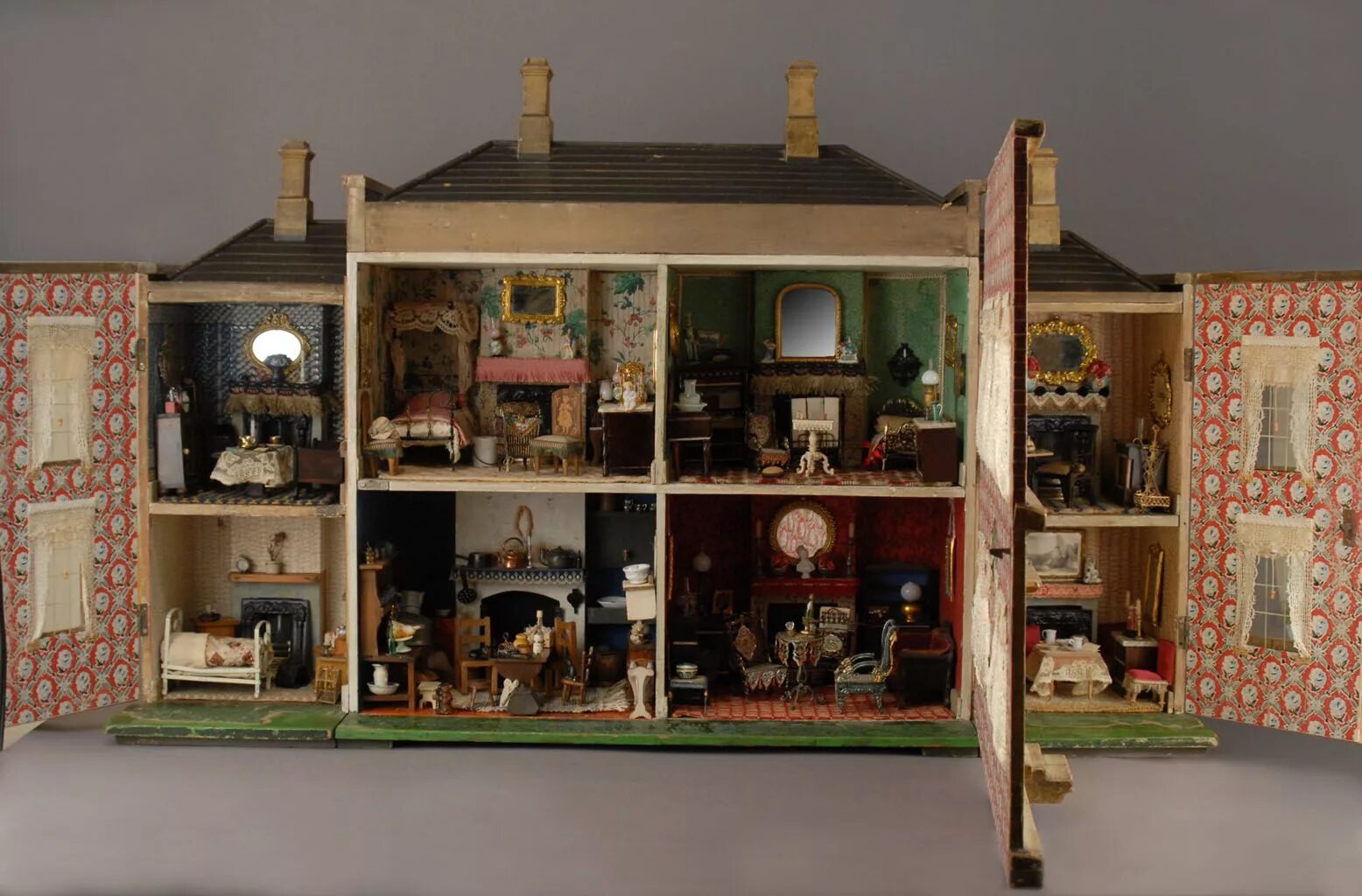 Dollhouse Miniature кукольный домик. Румбокс "чайный домик". Данвилл музей кукольных домиков.
