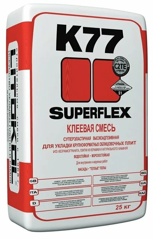 Литокол штукатурно клеевая смесь. Litokol k77. Superflex k77-клеевая смесь (25kg bag). Клей litokol superflex k77 25 кг. Клей для плитки litokol superflex k77 25 кг.