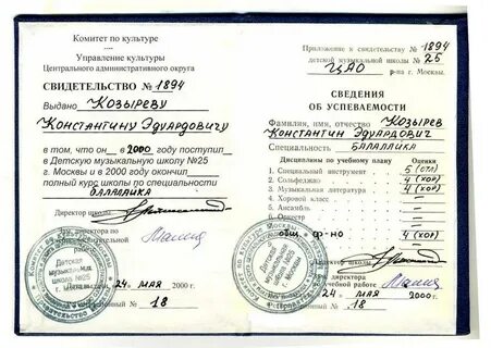 Что выдают после окончания школы