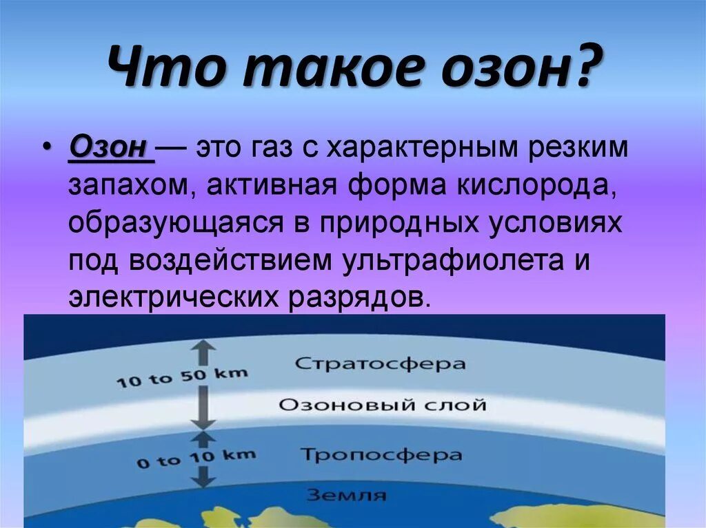 Кислород отличается от озона