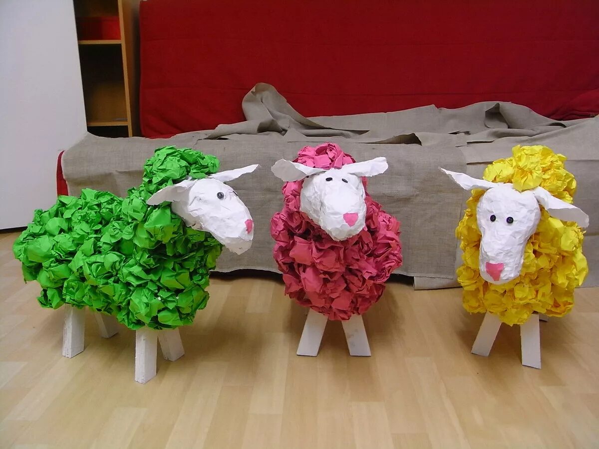 объемный квиллинг. овечка из фанеры. овечка из бумаги.