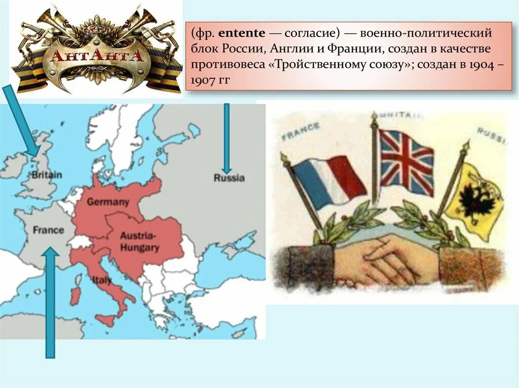 Англия россия военный союз. Военные блоки Антанты в первой мировой войне. Тройственный Союз в первой мировой войне. Антанта и тройственный Союз карта. Первая мировая Антанта и тройственный Союз.