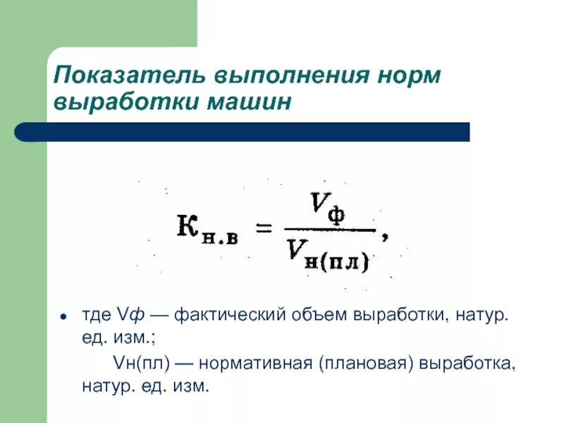 Процент выполнения нормы времени