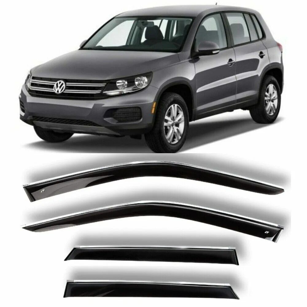 Дефлекторы окон на vw tiguan 2021 cobra. Дефлекторы на vw tiguan 2. Ветровики tiguan 1g. Дефлектор тигуан 2011. Дефлекторы окон хром volkswagen tiguan 1.