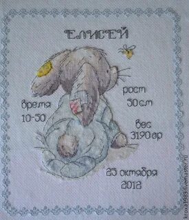 Вышивка метрика