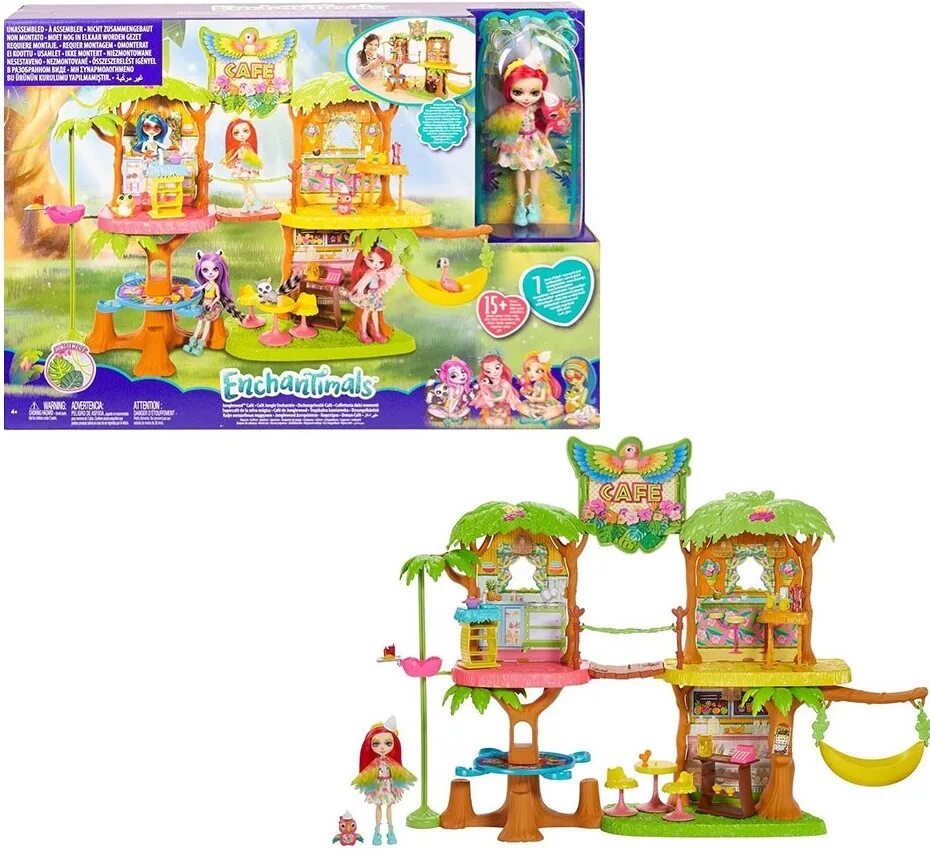 Набор игровой Enchantimals джунгли-кафе gfn59. Игровой набор Mattel Enchantimals - джунгли-кафе gfn59. Домик Enchantimals попугая кафе. Энчантималс кафе в джунглях.