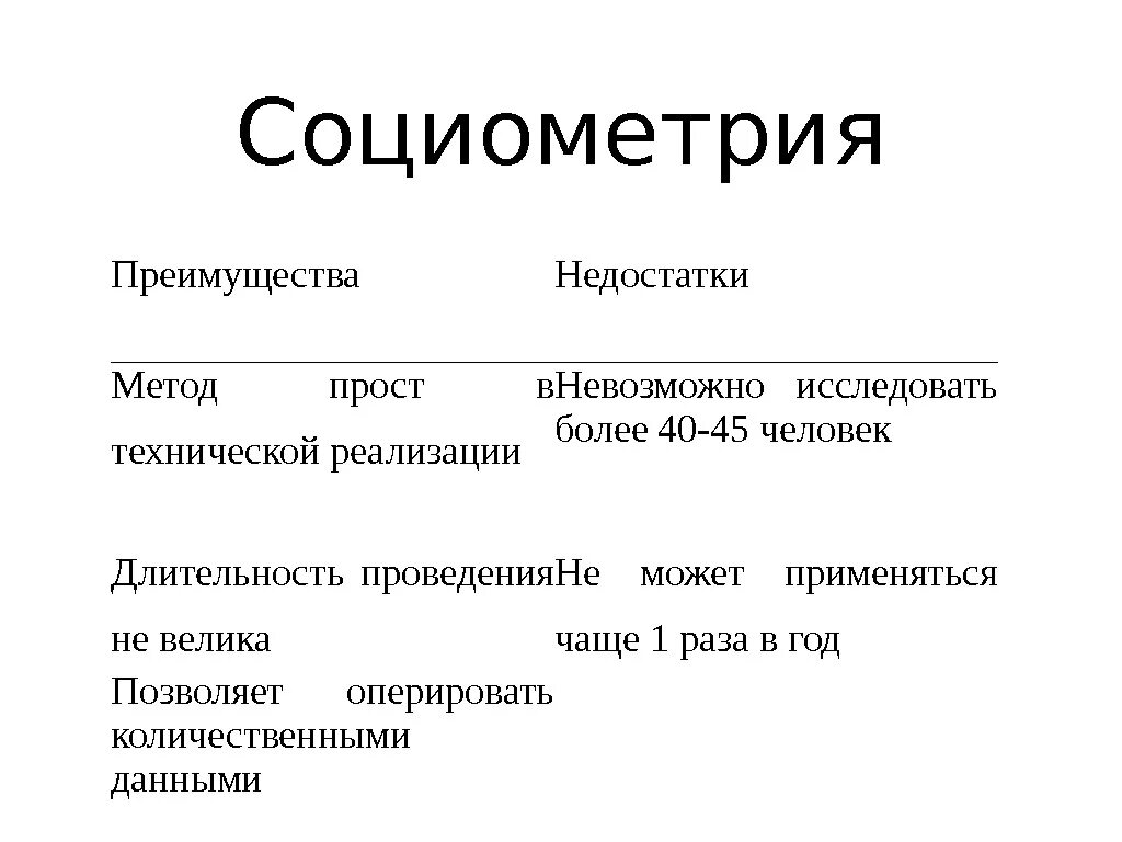Процесс прохождения метода социометрии называется