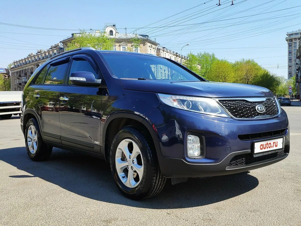 Kia Sorento 2. Kia Sorento, II, 2014. Kia Sorento Blue. Kia Sorento синий.