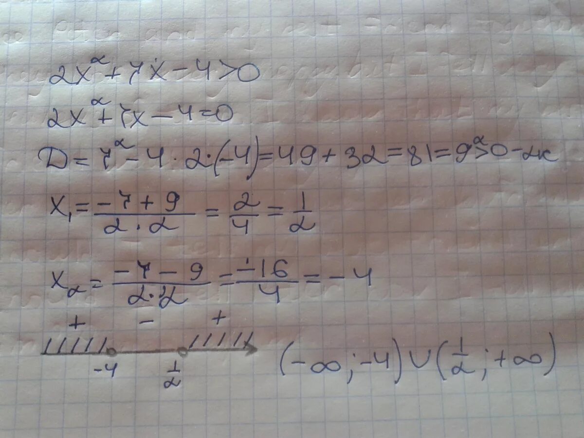 2x 7 4 x 0. 2x2+7x-4. 2(X−7)2. |X+4|=|X-7|. Решить неравенство 2x 7x 9 0