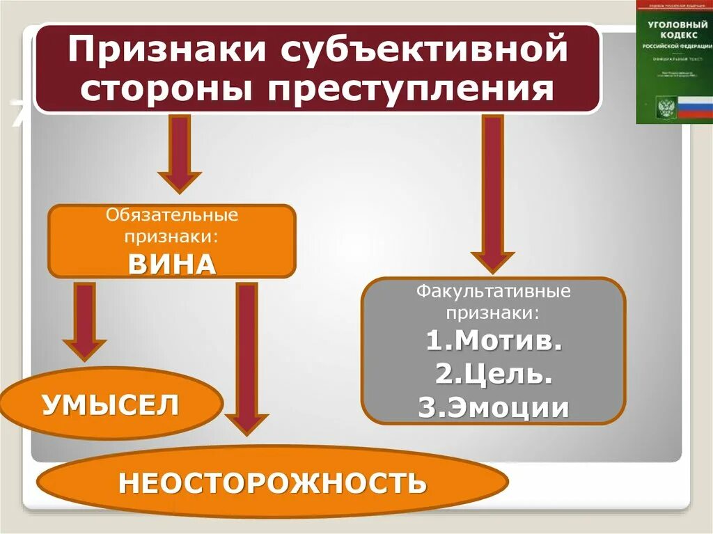 Вина мотивы правонарушения