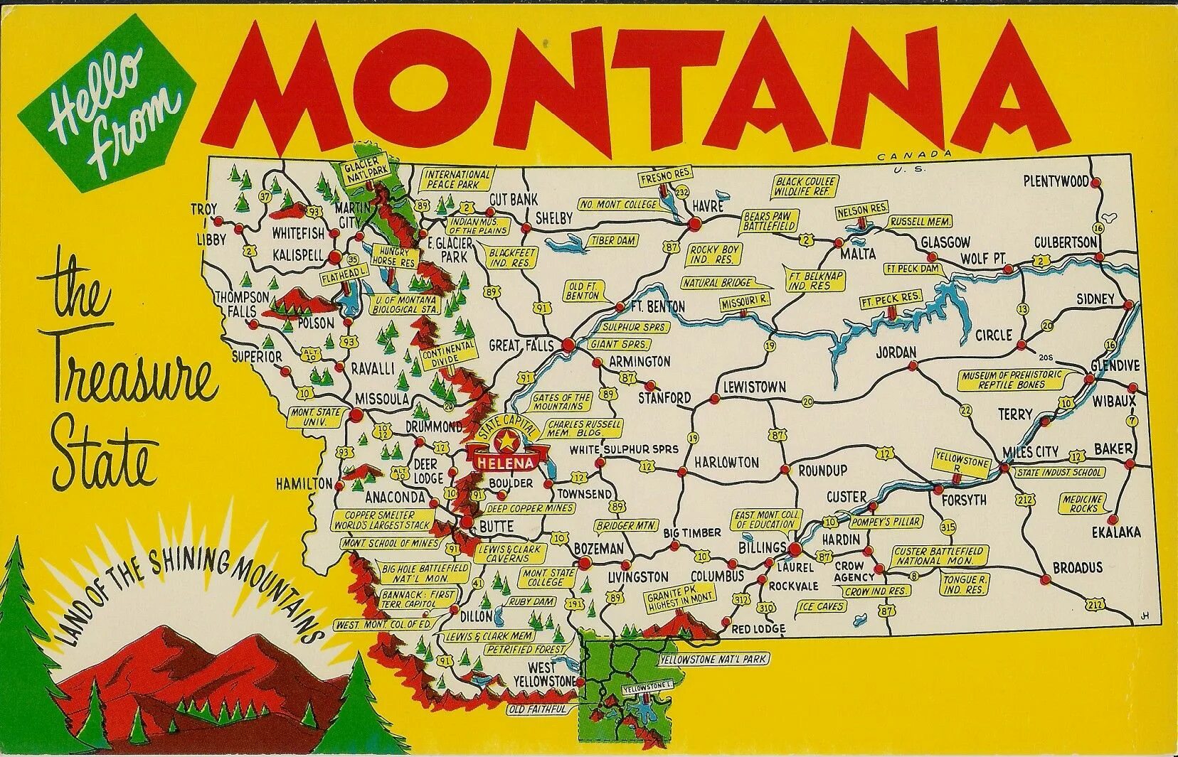 Штат Монтана на карте США. Штат Монтана на карте Америки. Штат монтана на карте