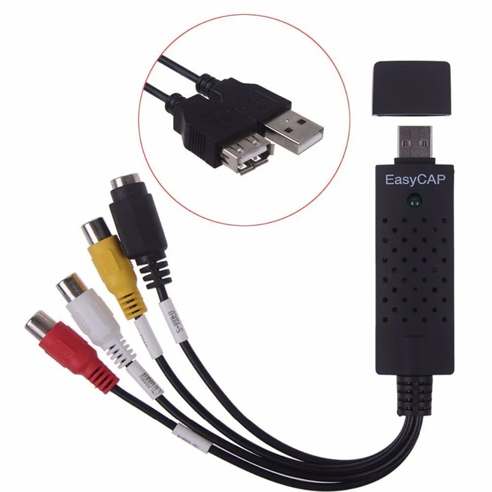 Адаптер видеозахвата для Xbox. EASYCAP USB 2.0. Переходник VHS на юсб. EASYCAP USB 2.0 Audio Video VHS VCR TV to DVD Converter capture Card Adapter.