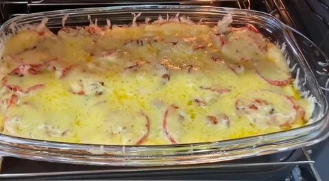 Куриное филе в духовке с овощами замороженными