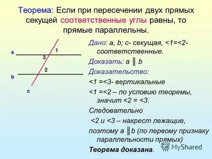 Биссектрисы соответственных углов