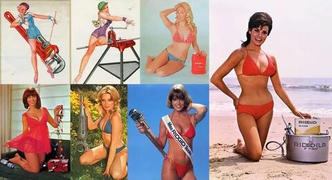 The pin-up calendar becomes a standard & the bikini makes IT debut.