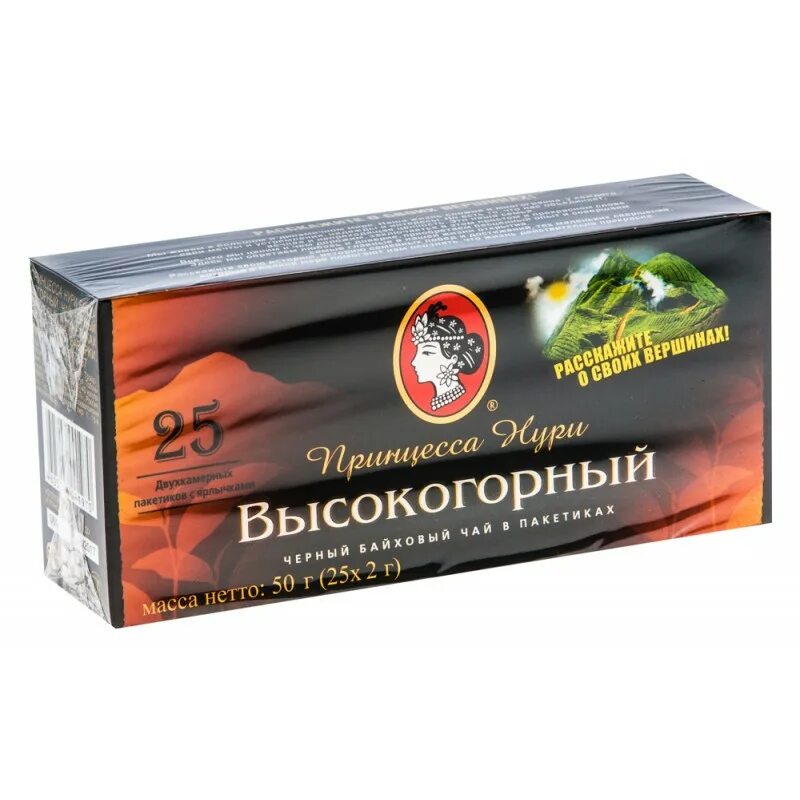 Чай в пакетиках 25 шт. Чай черный с высокогорный 25 пак., принцесса Нури, 25 гр. Чай принцесса Нури высокогорный 25 пак. Чай принцесса Нури высокогорный 25 пакетиков* 2 гр.. 25шт чай высокогорный черный принцесса Нури.