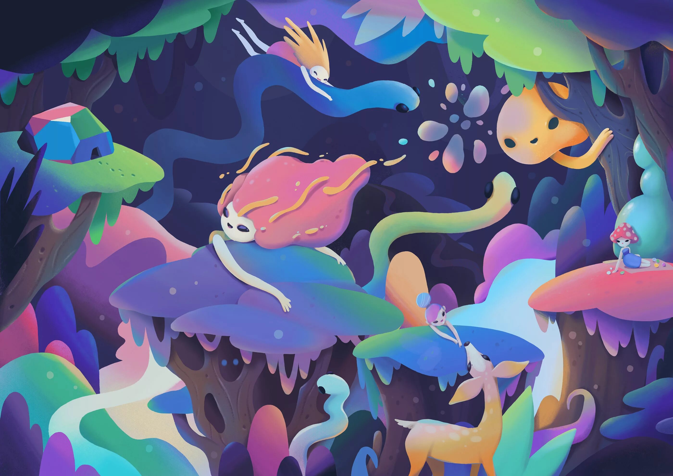 Procreate animation. Александра зутто иллюстрации. иллюстратор zutto. zutto world. фон для procreate.