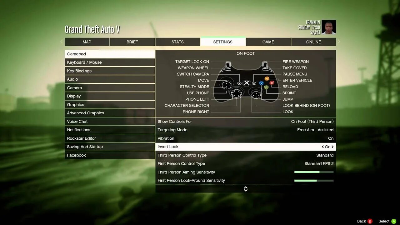 Grand Theft Auto V - In Vehicle Controls Layout For Dual Shock 3, Acceleration, 