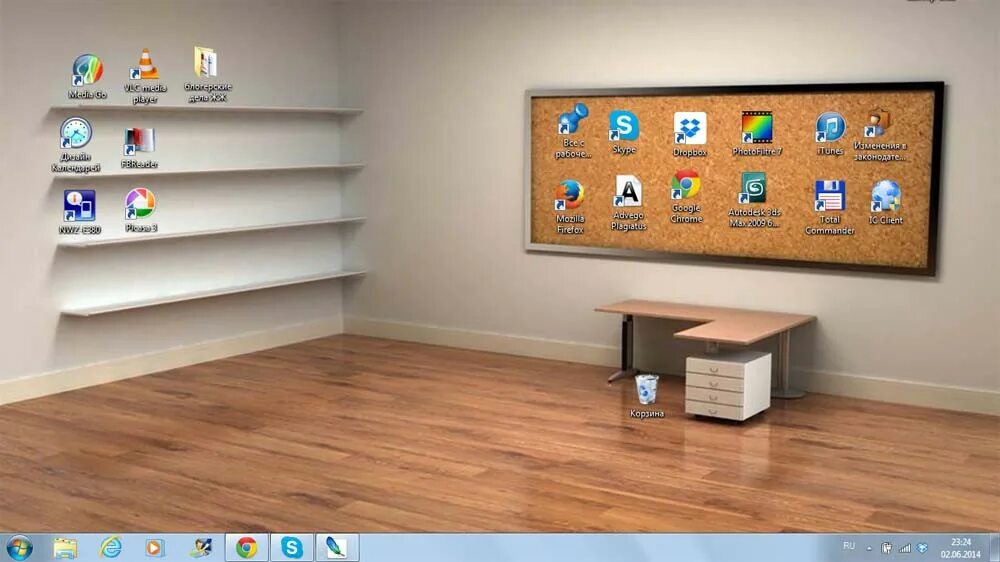 Появись на рабочем столе. Рабочий стол с полками. Комната с полками на рабочий стол. Рабочий стол в виде комнаты. Рабочий стол в виде комнаты с полками.