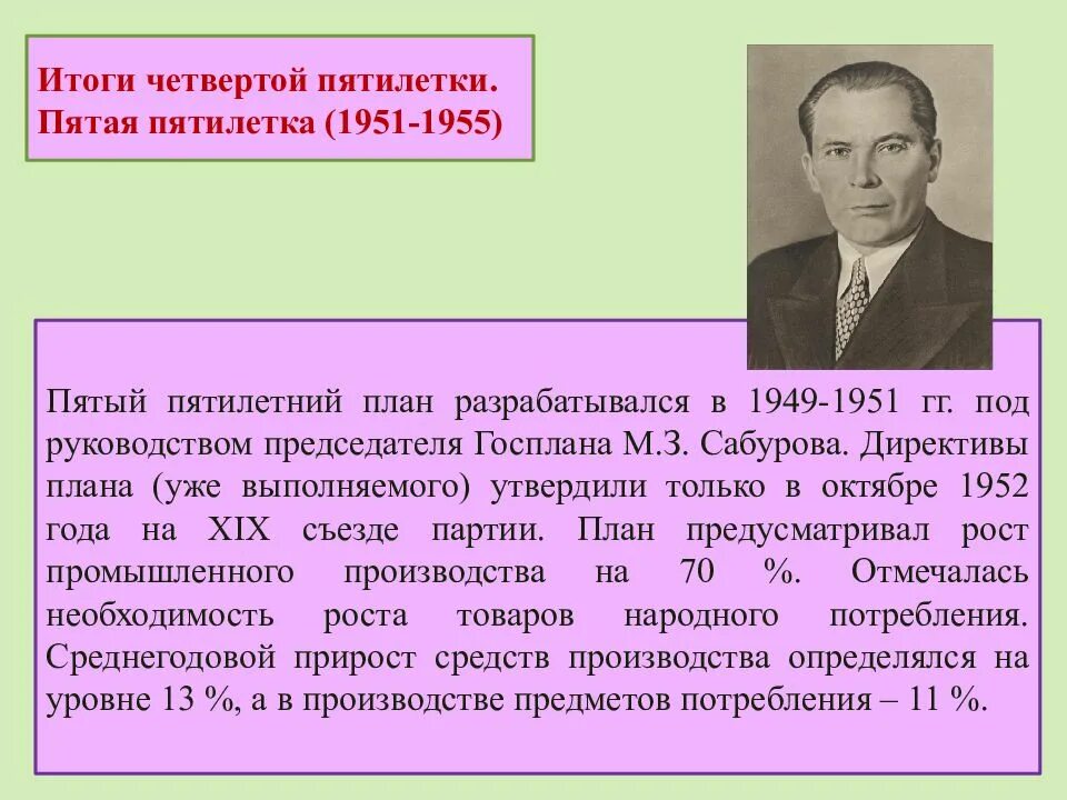 1951 1955. Пятая пятилетка 1951-1955. Пятилетний план развития народного хозяйства. Разработка плана первой Пятилетки. Итоги пятой Пятилетки.