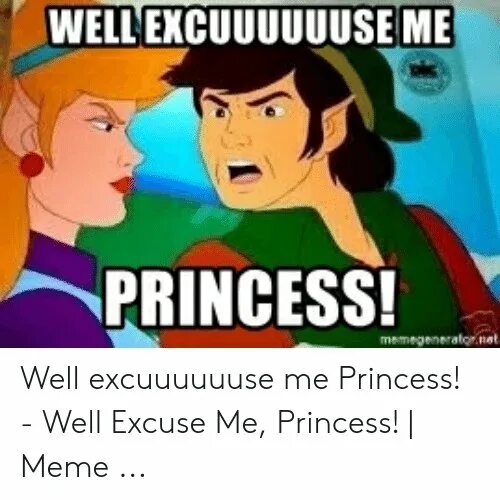 Well Мем. Well excuse me Princess. Принцесса Мем. Excuuuuuuuse me,Princess!. Excuse me what did you