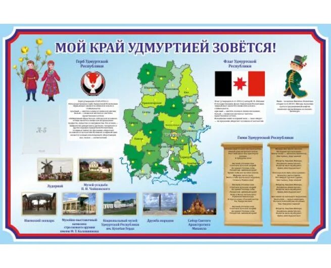 Неофициальные символы удмуртии. Мой край удмуртия. стенд мой край. плакат удмуртия. стенд к государственности удмуртии.