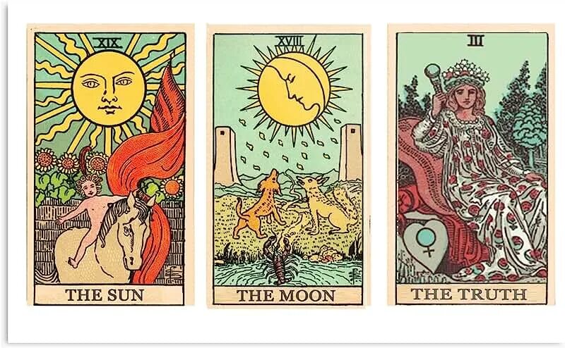 Луна Таро Уэйта. Таро Sun and Moon Tarot/. Луна Райдер Уэйт. Аркан Луна Таро.