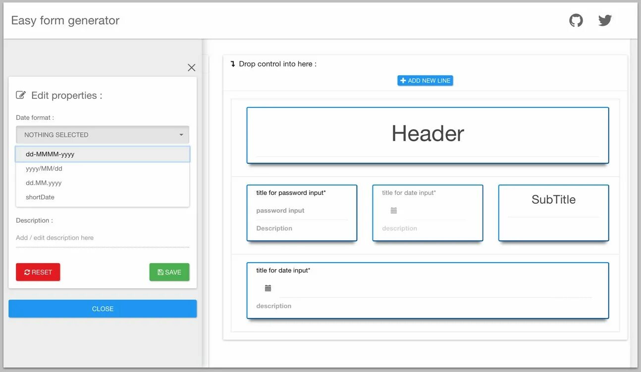 Selected headers