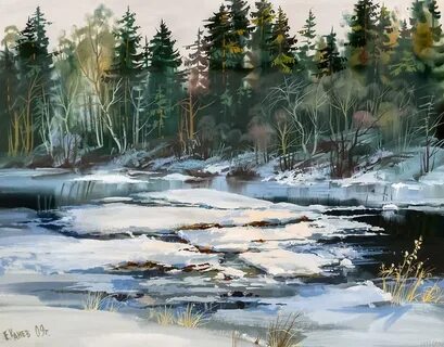 Мещерский ледоход картина
