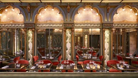 Beefbar Paris by Humbert & Poyet features an art nouveau atrium.