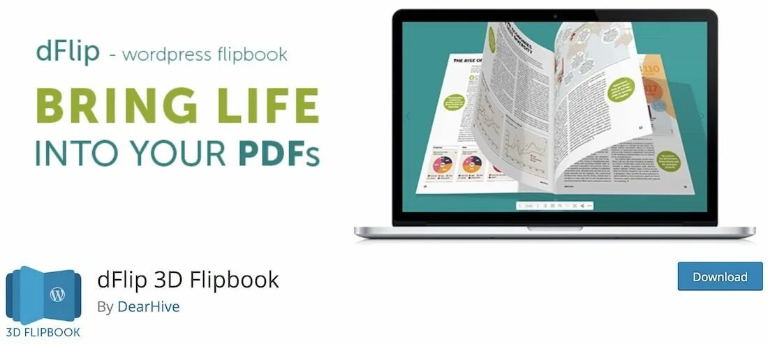 Wordpress pdf. WORDPRESS ebook. 3d Flip book. 4. Flowpaper.