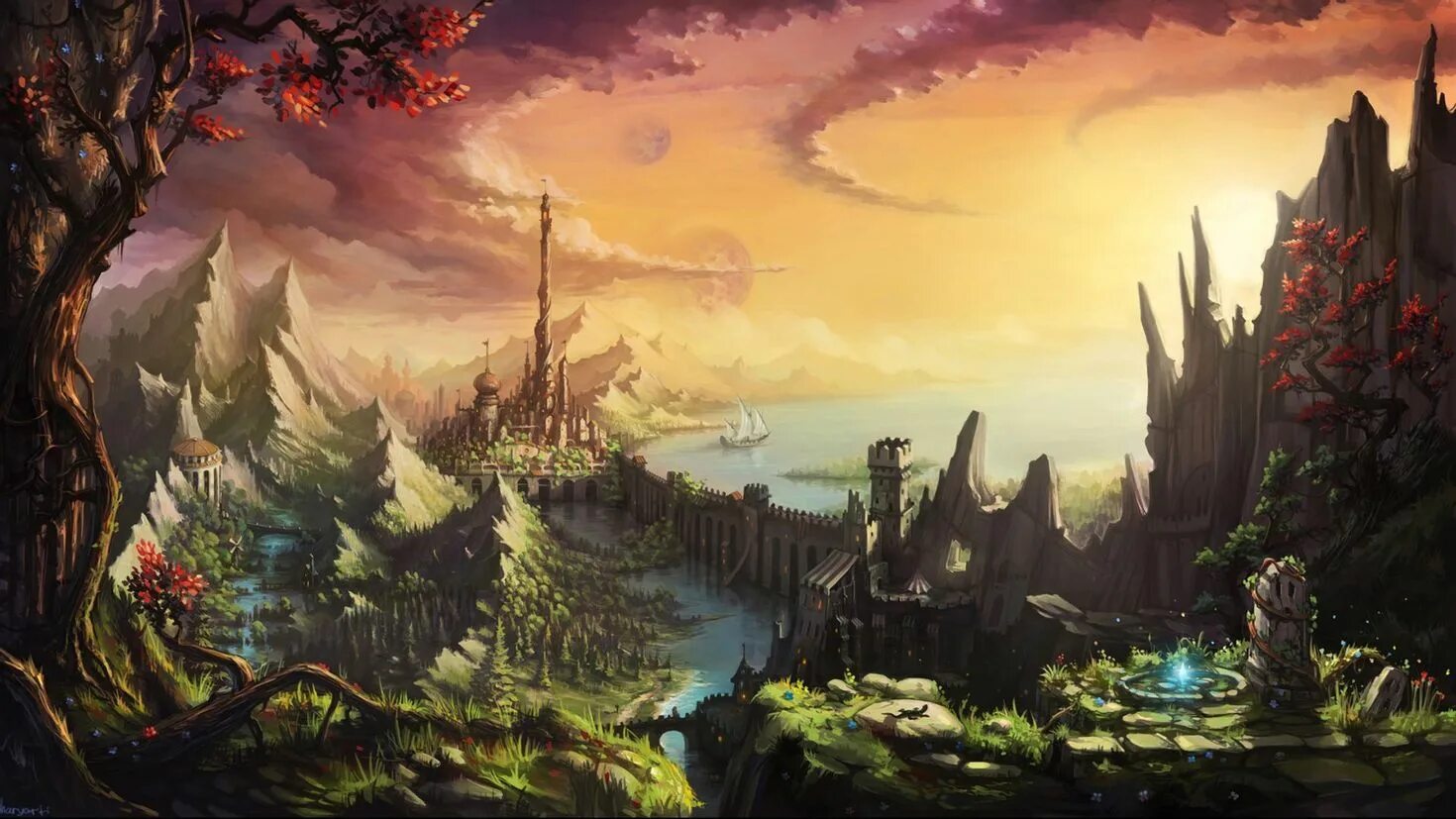 Fantasy world game