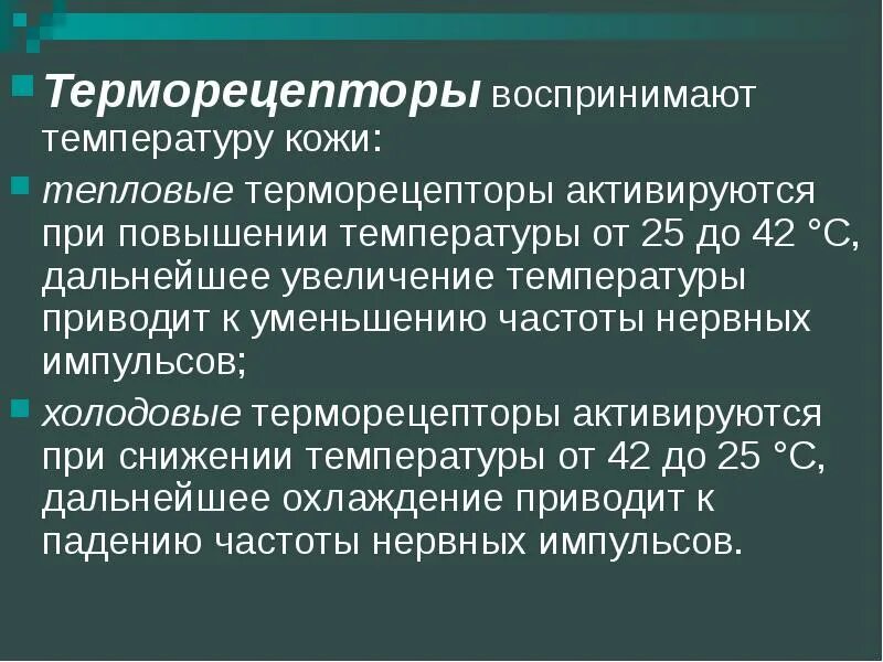 Холодовые и тепловые рецепторы кожи. Температурная адаптация кожных рецепторов. Температурные рецепторы. Температурные рецепторы кожи. Тепловые и холодовые терморецепторы параметры.