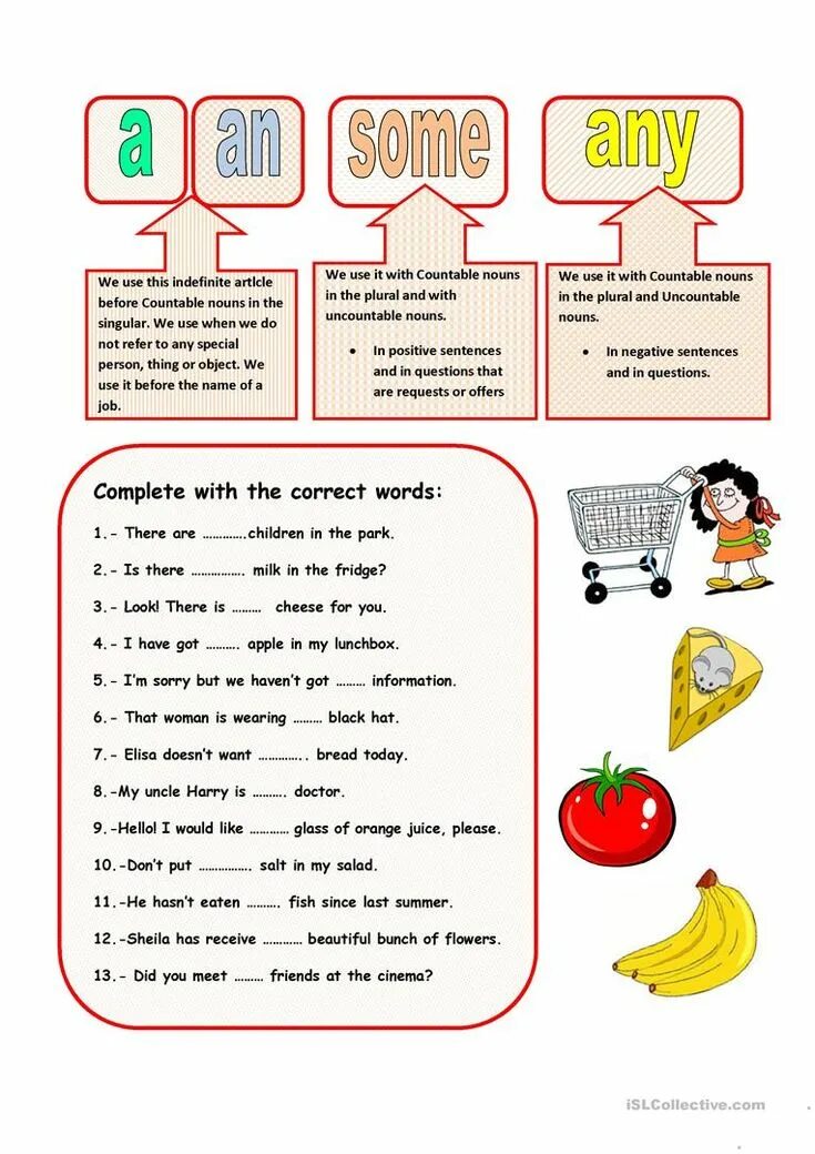 Some any worksheet for kids. Some any упражнения Worksheets. Some any Worksheets правило. Some any ESL. A an some задания для детей.