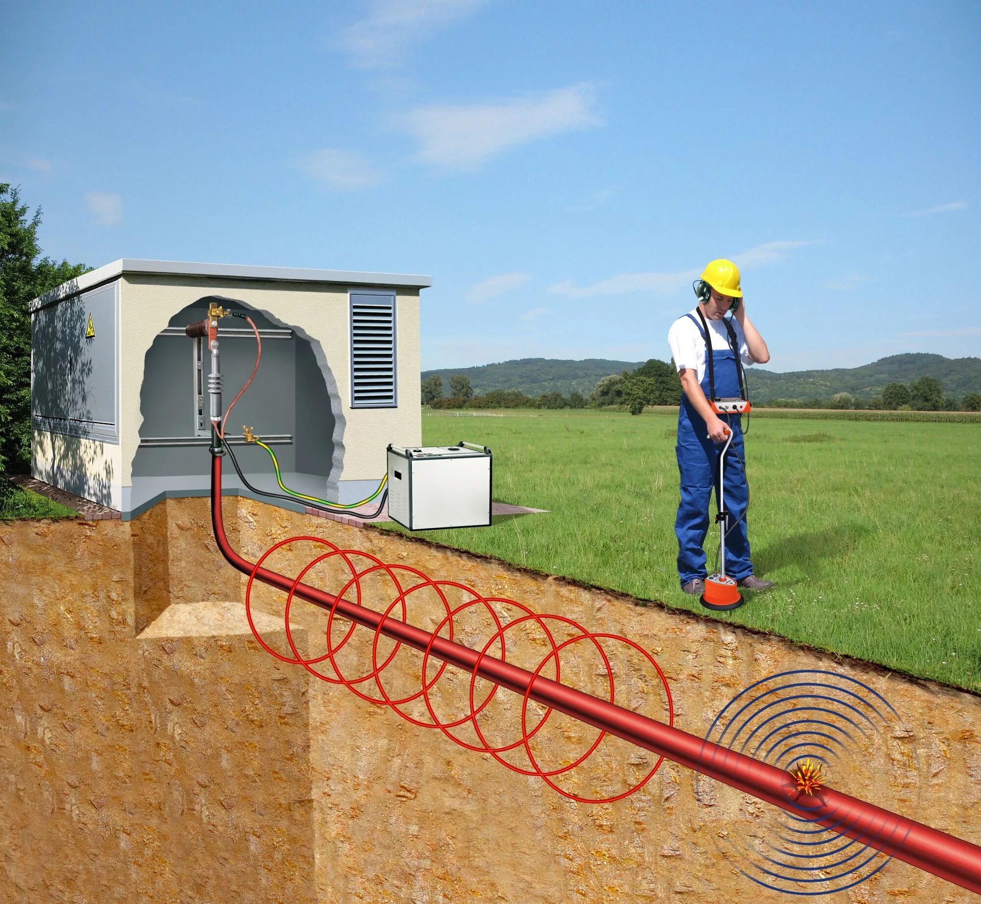 Испытание кабеля 10 кв. Найти провод в земле. Копаю медный кабель. Оптоволокно под землей. Муфт кл-10/0,4кв.