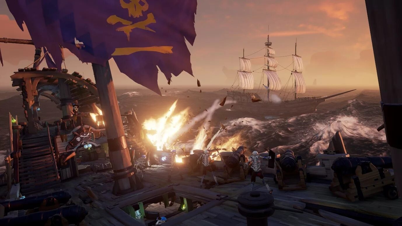 Cursed sea wiki. Битва кораблей Sea of Thieves. Си оф ЗИС. Sea of Thieves бой. Море воров игра.