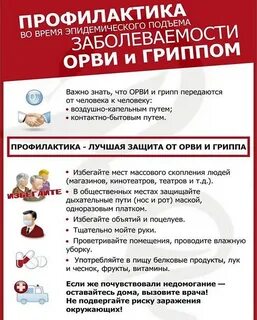 Профилактические мероприятия гриппа