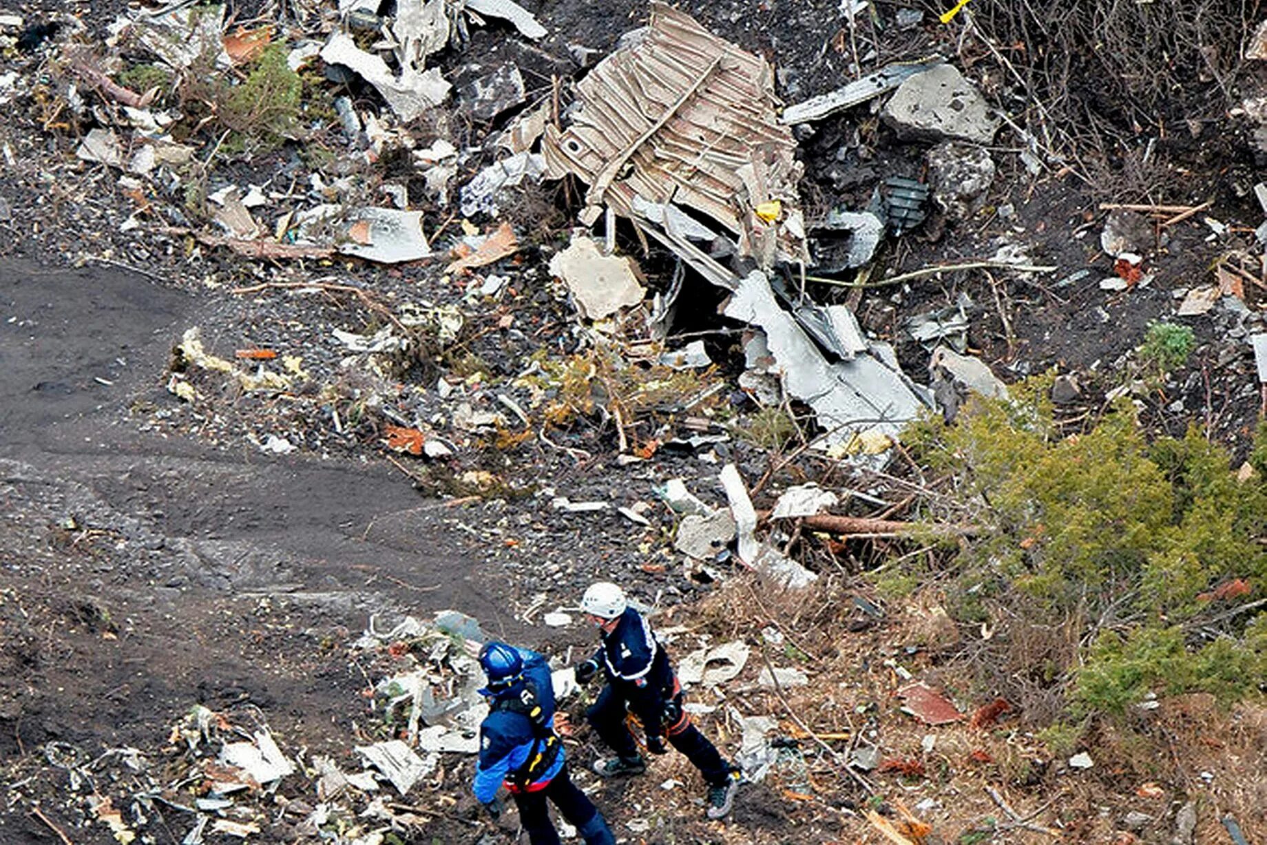 Авиакатастрофа а320 авиакомпании Germanwings. Crash site