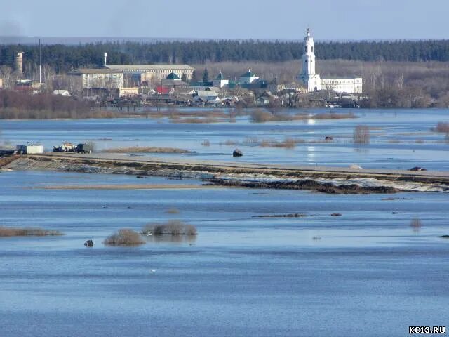 Уровень воды в мокше на сегодня